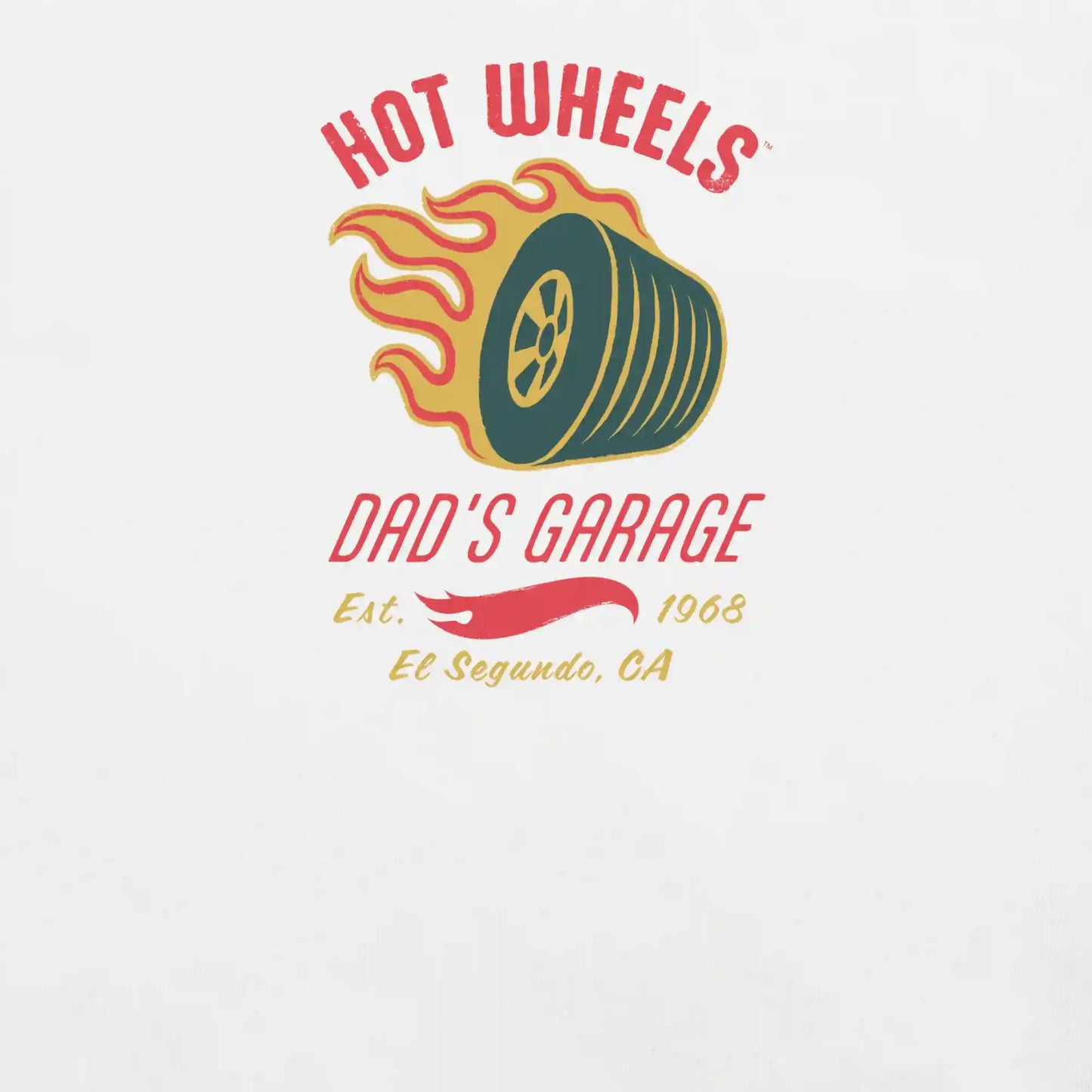 Hot Wheels Dad's Garage White T-Shirt