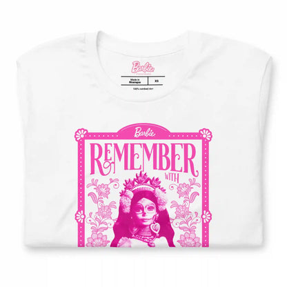 Barbie Día de Muertos Remember Love White T-Shirt