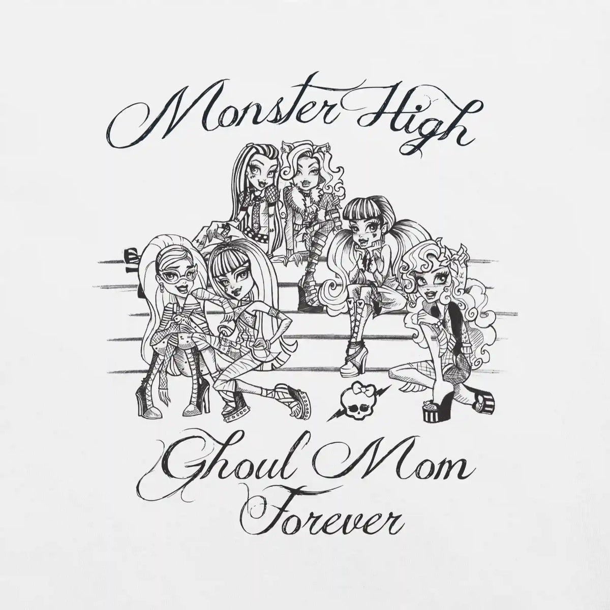 Monster High Ghoul Mom Forever White T-shirt