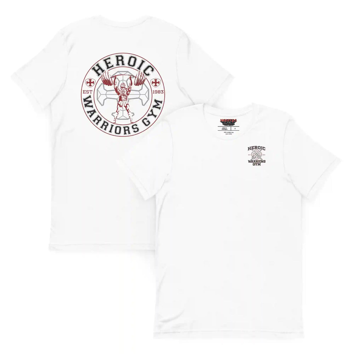 Masters of the Universe Movie Heroic Warriors Gym White T-shirt