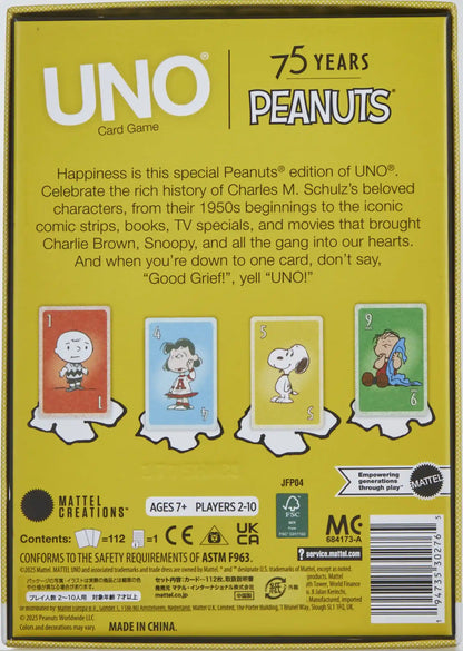 UNO Canvas Peanuts Card Deck