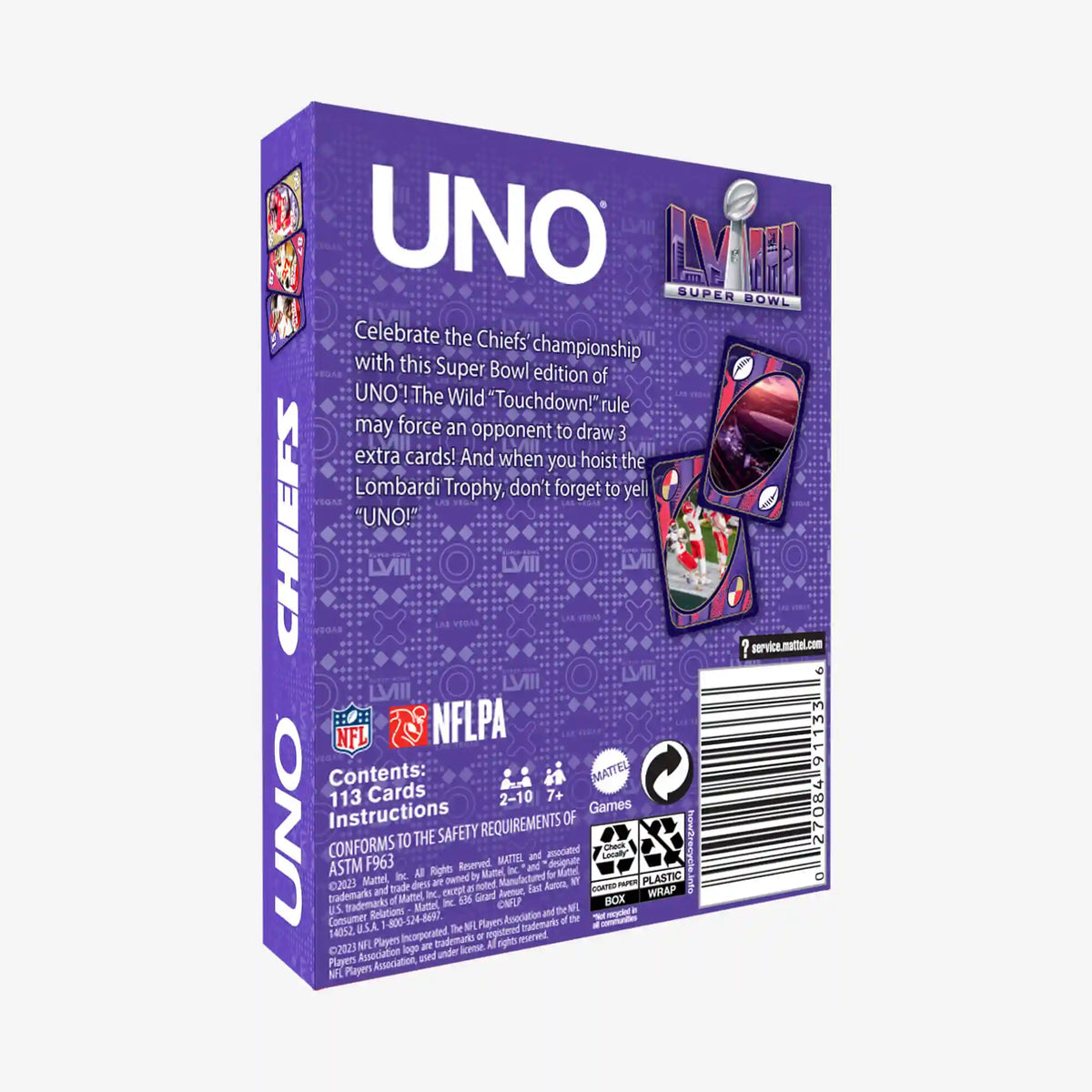 UNO LVIII Super Bowl Card Game