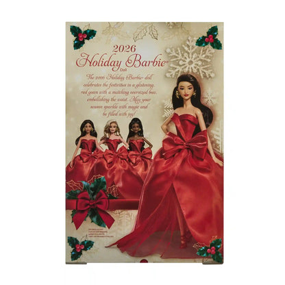 Barbie Signature 2026 Holiday Barbie Doll with Dark Brown Hair