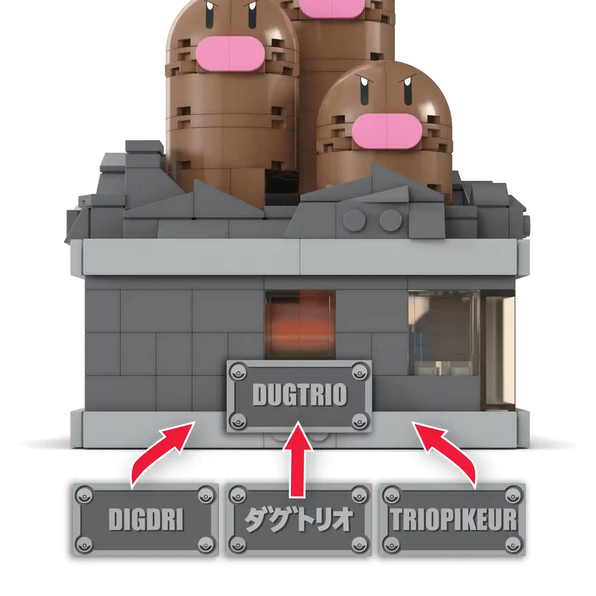 Pokémon Mini Motion Dugtrio Building Set by MEGA