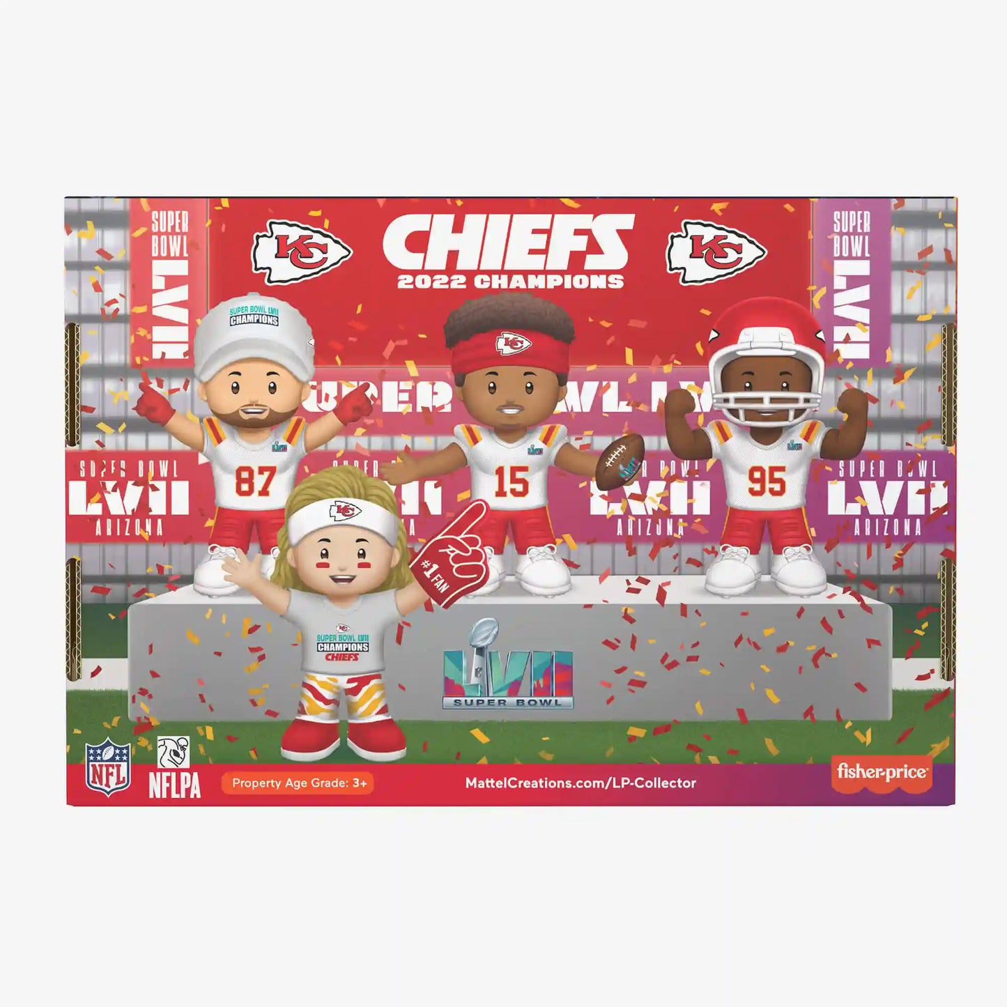 Little People Collector Super Bowl LVII Champions Set Kansas City Chiefs