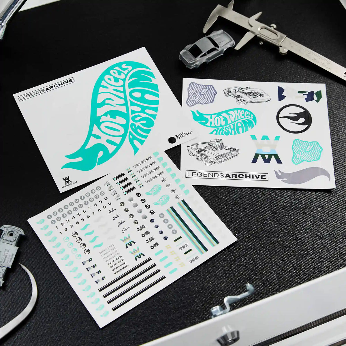 Hot Wheels x Daniel Arsham Patches & Sticker Set