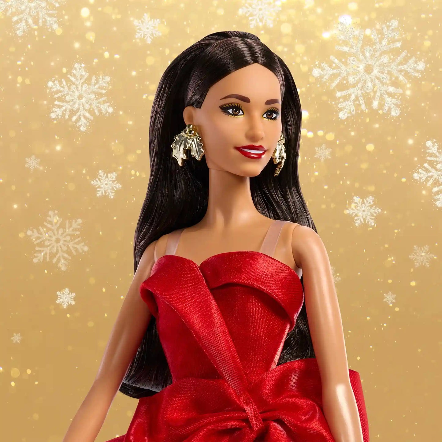 Barbie Signature 2026 Holiday Barbie Doll with Brown Hair